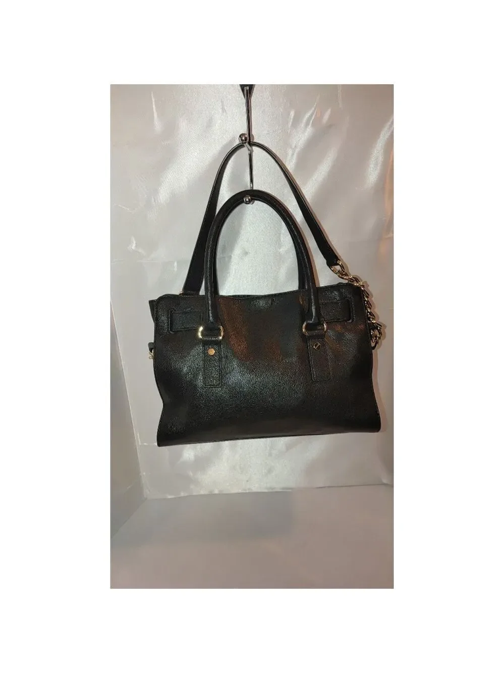 Michael Kors Hamilton Pebbled Leather Satchel